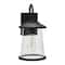 Hello Honey® Robert Stevenson Lighting Hudson 14.5" Distressed Zinc Metal & Seedy Glass Outdoor Light
